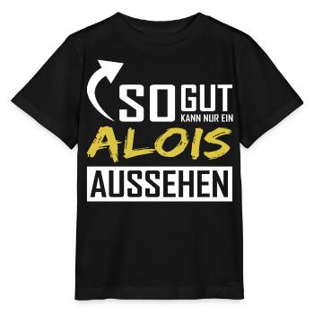 Seul un Alois peut être aussi beau - T-shirt bio MINI CREATOR Stanley/Stella Enfant - noir - Devant - Mikhail (115cm)