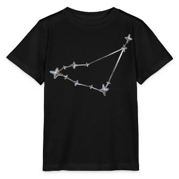 Sternenreihe Konstellation Design - Stanley/Stella Kinder T-Shirt MINI CREATOR  - Schwarz - Vorne - Mikhail (115cm)