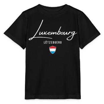 Made in Luxembourg, Luxembourg pride - Stanley/Stella MINI CREATOR Kids’ T-Shirt - black - Front - Mikhail (115cm)