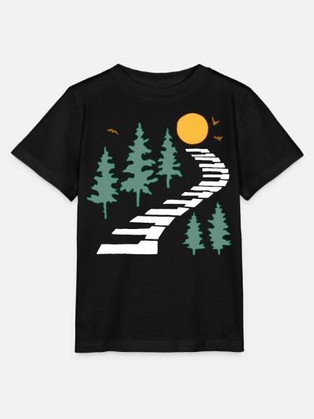 Der musikalische Weg - Stanley/Stella Kinder T-Shirt MINI CREATOR - Schwarz