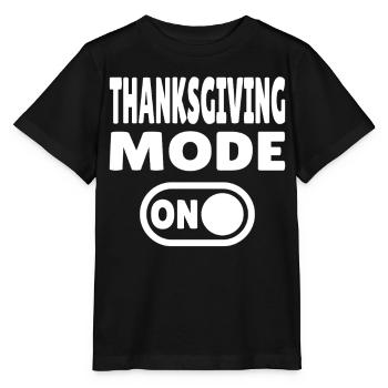 Mode Thanksgiving activé - T-shirt bio MINI CREATOR Stanley/Stella Enfant - noir - Devant - Mikhail (115cm)
