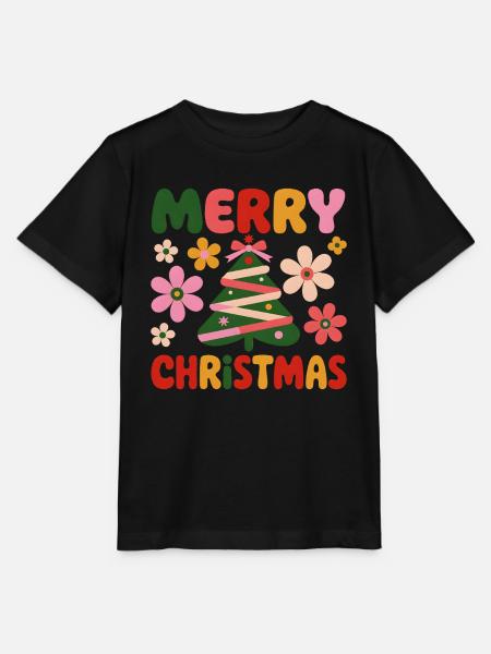Merry Christmas - Stanley/Stella Kinder T-Shirt MINI CREATOR - Schwarz