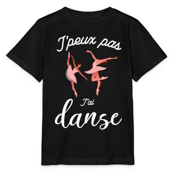 Jpeux pas Tai Danse - T-shirt bio MINI CREATOR Stanley/Stella Enfant - noir - Devant - Mikhail (115cm)