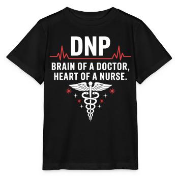 DNP Soignant Cerveau Cœur - T-shirt bio MINI CREATOR Stanley/Stella Enfant - noir - Devant - Mikhail (115cm)