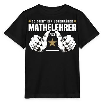 Mathelehrer - Stanley/Stella Kinder T-Shirt MINI CREATOR  - Schwarz - Vorne - Mikhail (115cm)