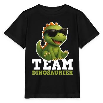 Équipe Dinosaure - T-shirt bio MINI CREATOR Stanley/Stella Enfant - noir - Devant - Mikhail (115cm)