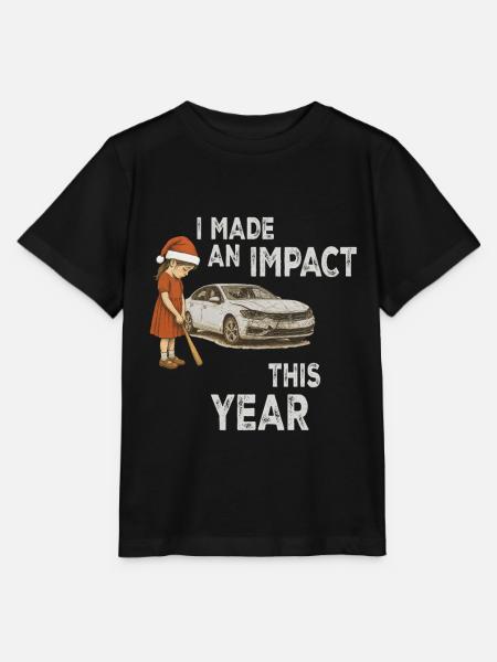 Unartiges Mädchen Weihnachten Lustig - Stanley/Stella Kinder T-Shirt MINI CREATOR - Schwarz