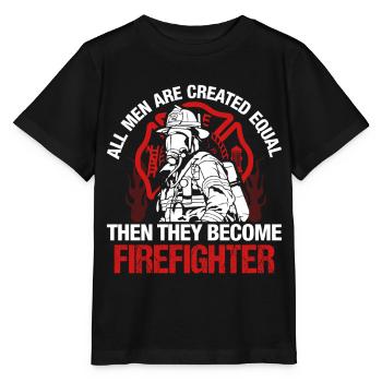 Fire brigade - Stanley/Stella MINI CREATOR Kids’ T-Shirt - black - Front - Mikhail (115cm)