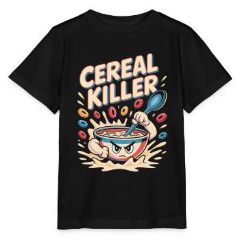 Retro Breakfast - Stanley/Stella MINI CREATOR Kids’ T-Shirt - black - Front - Mikhail (115cm)