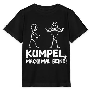 Figurine allumette TRAIN LEGS Fun - T-shirt bio MINI CREATOR Stanley/Stella Enfant - noir - Devant - Mikhail (115cm)