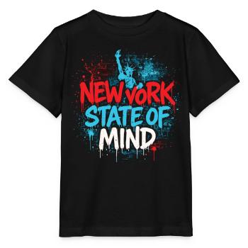 New York State of Mind – Graffiti Street Art Look - Stanley/Stella MINI CREATOR Kids’ T-Shirt - black - Front - Mikhail (115cm)
