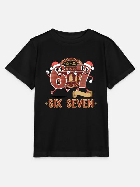 67 Six Seven 6-7 - Lustiges italieni – Weihnachten - Stanley/Stella T-shirt MINI CREATOR til børn - sort