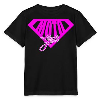 moto girl - Stanley/Stella MINI CREATOR Kids’ T-Shirt - black - Front - Mikhail (115cm)