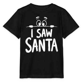 J’ai vu le Père Noël - T-shirt bio MINI CREATOR Stanley/Stella Enfant - noir - Devant - Mikhail (115cm)