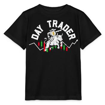 Aktien Börse Crypto Aktienmarkt Trader Investor - Stanley/Stella Kinder T-Shirt MINI CREATOR  - Schwarz - Vorne - Mikhail (115cm)