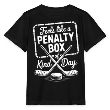 Dicton de la Journée du hockey sur glace : Penalty Box Kind of Day - T-shirt bio MINI CREATOR Stanley/Stella Enfant - noir - Devant - Mikhail (115cm)