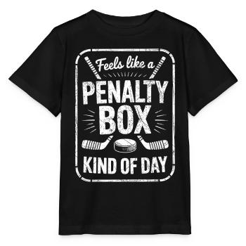 Dicton de la Journée du hockey sur glace : Penalty Box Kind of Day - T-shirt bio MINI CREATOR Stanley/Stella Enfant - noir - Devant - Mikhail (115cm)