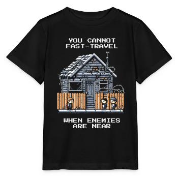 Kein Fast-Travel | Gegner in der Nähe - Stanley/Stella Kinder T-Shirt MINI CREATOR  - Schwarz - Vorne - Mikhail (115cm)