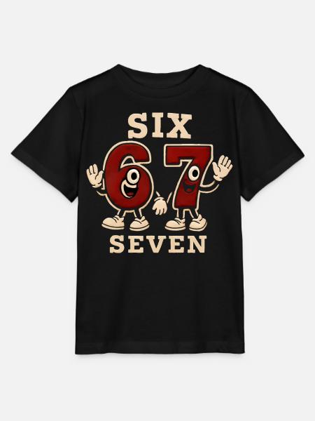 6 7 Sechs Sieben Meme – Aura Points Kids Gaming - Stanley/Stella Kinder T-Shirt MINI CREATOR  - Schwarz