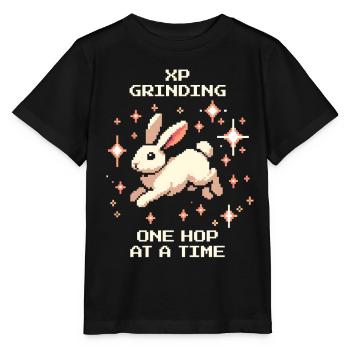 XP Grinding | Hoppel Progress - Stanley/Stella MINI CREATOR Kids’ T-Shirt - black - Front - Mikhail (115cm)