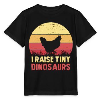 Ich züchte winzige Dinosaurier - Stanley/Stella Kinder T-Shirt MINI CREATOR  - Schwarz - Vorne - Mikhail (115cm)