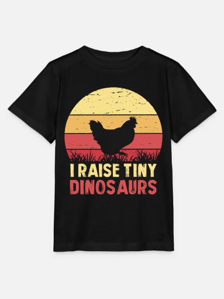 Ich züchte winzige Dinosaurier - Stanley/Stella Kinder T-Shirt MINI CREATOR  - Schwarz