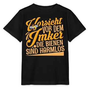 Imker - Stanley/Stella Kinder T-Shirt MINI CREATOR  - Schwarz - Vorne - Mikhail (115cm)