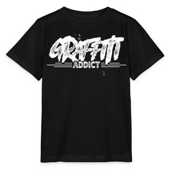Graffiti - T-shirt bio MINI CREATOR Stanley/Stella Enfant - noir - Devant - Mikhail (115cm)