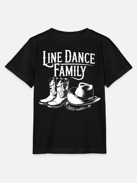 Line Dance Family Western Boots - Stanley/Stella Kinder T-Shirt MINI CREATOR  - Schwarz