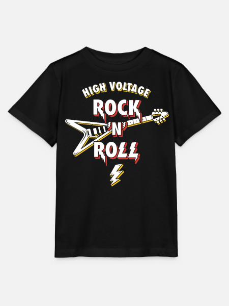 Hochspannungs-Rock'n'Roll-Gitarre - Stanley/Stella Kinder T-Shirt MINI CREATOR  - Schwarz