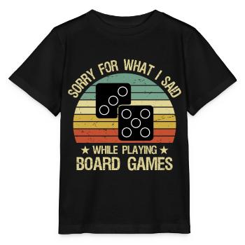 Funny Board Game Quote Board Gamer Player - Stanley/Stella Kinder T-Shirt MINI CREATOR  - Schwarz - Vorne - Mikhail (115cm)