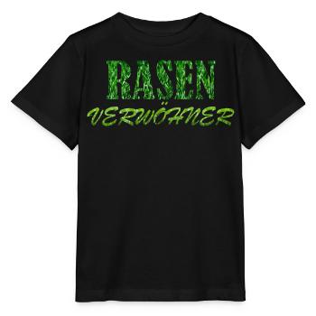 Rasenverwöhner Platzwart Rasen Wiese Greenkeeper - Stanley/Stella Kinder T-Shirt MINI CREATOR  - Schwarz - Vorne - Mikhail (115cm)