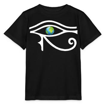 Un autre regard sur le monde (blanc) - T-shirt bio MINI CREATOR Stanley/Stella Enfant - noir - Devant - Mikhail (115cm)