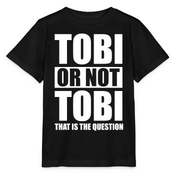 Tobi or not Tobi - Stanley/Stella MINI CREATOR Kids’ T-Shirt - black - Front - Mikhail (115cm)