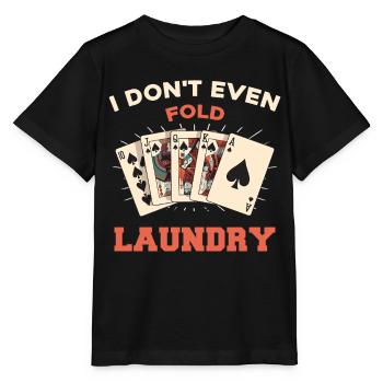 Je ne plie même pas le linge - T-shirt bio MINI CREATOR Stanley/Stella Enfant - noir - Devant - Mikhail (115cm)