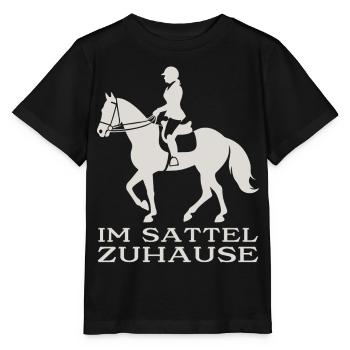 Chez soi en selle - T-shirt bio MINI CREATOR Stanley/Stella Enfant - noir - Devant - Mikhail (115cm)
