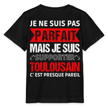 Toulouse supporter rugby gift Toulouse - Stanley/Stella MINI CREATOR Kids’ T-Shirt - black - Front - Mikhail (115cm)