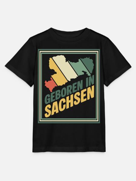 Geboren in Sachsen - Stanley/Stella Kinder T-Shirt MINI CREATOR  - Schwarz