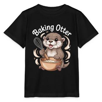 Otter Humor - Stanley/Stella Kinder T-Shirt MINI CREATOR  - Schwarz - Vorne - Mikhail (115cm)