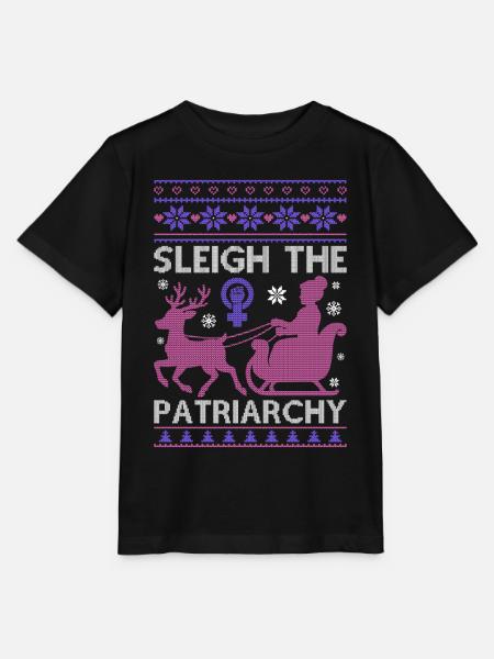 Sleigh The Patriarchy - Stanley/Stella Kinder T-Shirt MINI CREATOR - Schwarz