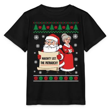 Naughty List The Patriarchy - Stanley/Stella MINI CREATOR Kids’ T-Shirt - black - Front - Mikhail (115cm)