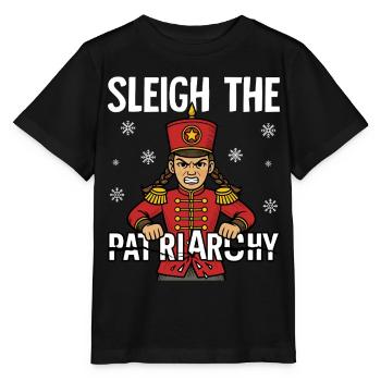 Sleigh The Patriarchy - Stanley/Stella MINI CREATOR Kids’ T-Shirt - black - Front - Mikhail (115cm)