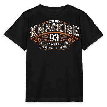 93. Geburtstag Ich Bin Knackige 93 - Stanley/Stella Kinder T-Shirt MINI CREATOR  - Schwarz - Vorne - Mikhail (115cm)