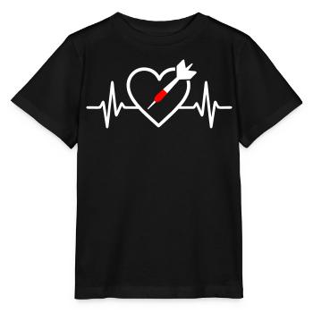 Heart Darts – Passion Precision - Stanley/Stella MINI CREATOR Kids’ T-Shirt - black - Front - Mikhail (115cm)