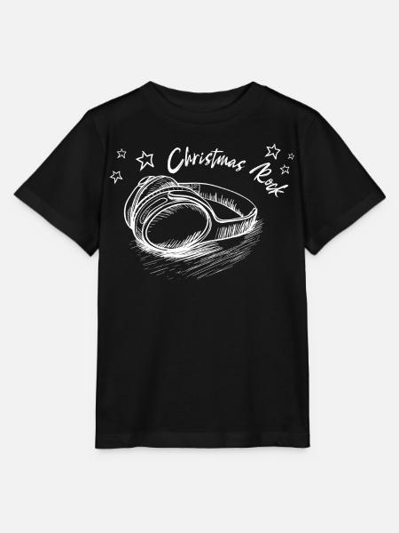 Weihnachten Kopfhörer CHRISTMAS ROCK - Stanley/Stella Kinder T-Shirt MINI CREATOR - Schwarz