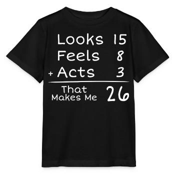 26-jähriges Jubiläum Humorvoll | 26. Jubiläum - Stanley/Stella Kinder T-Shirt MINI CREATOR  - Schwarz - Vorne - Mikhail (115cm)