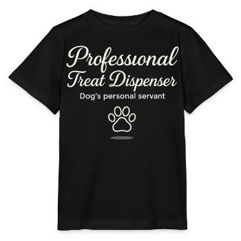 Serviteur professionnel pour chiens distributeur de friandises - T-shirt bio MINI CREATOR Stanley/Stella Enfant - noir - Devant - Mikhail (115cm)