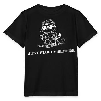 Ski Cat | Pentes duveteuses - T-shirt bio MINI CREATOR Stanley/Stella Enfant - noir - Devant - Mikhail (115cm)
