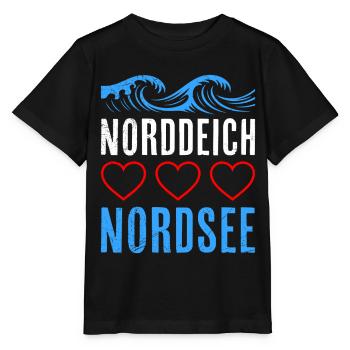 Mer de Wadden DIGUE NORD MER DU NORD Vacances drôles - T-shirt bio MINI CREATOR Stanley/Stella Enfant - noir - Devant - Mikhail (115cm)
