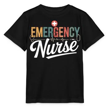 Emergency Nurse Emergency Design - Stanley/Stella MINI CREATOR Kids’ T-Shirt - black - Front - Mikhail (115cm)